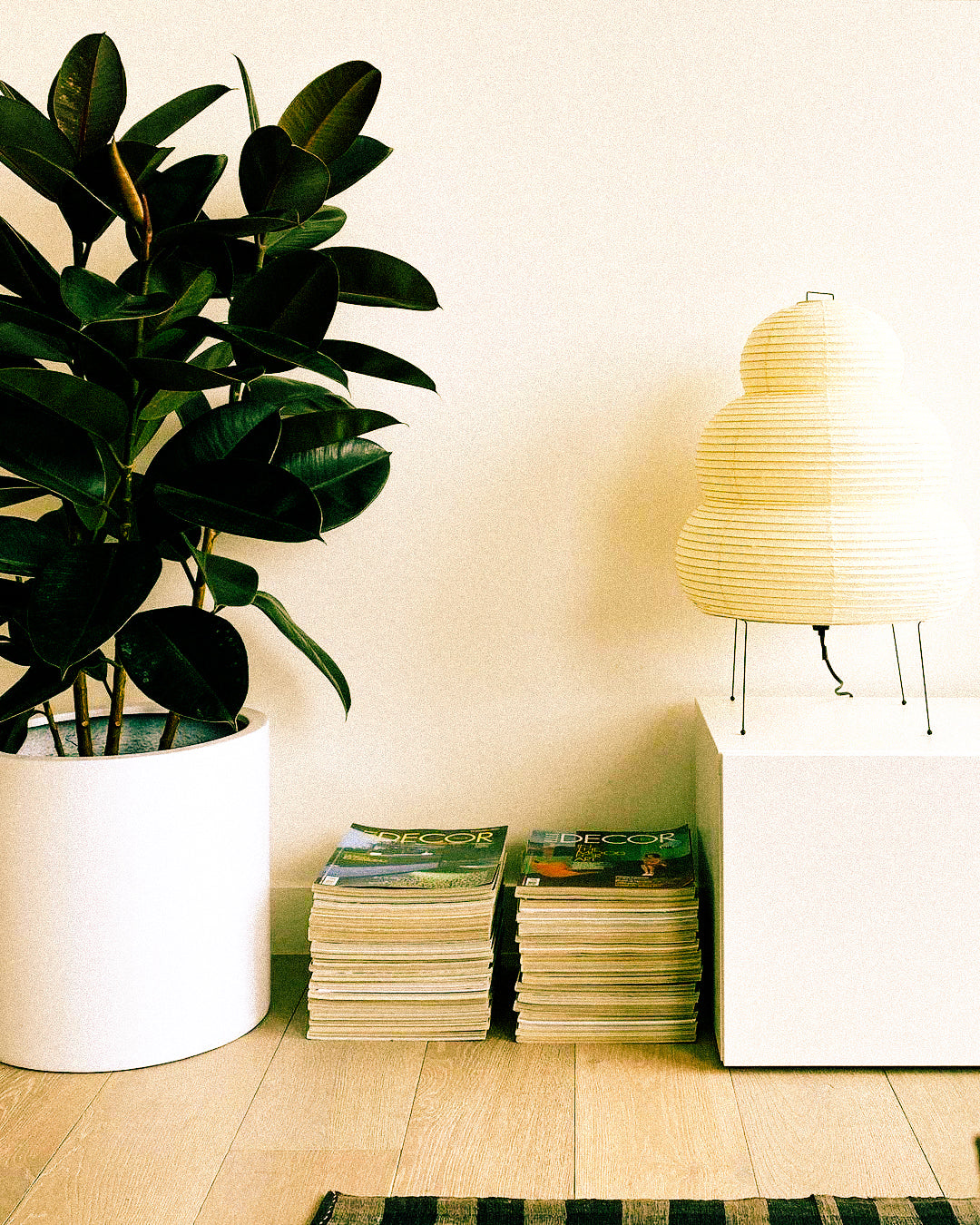 Lumină de podea din hârtie washi Iga